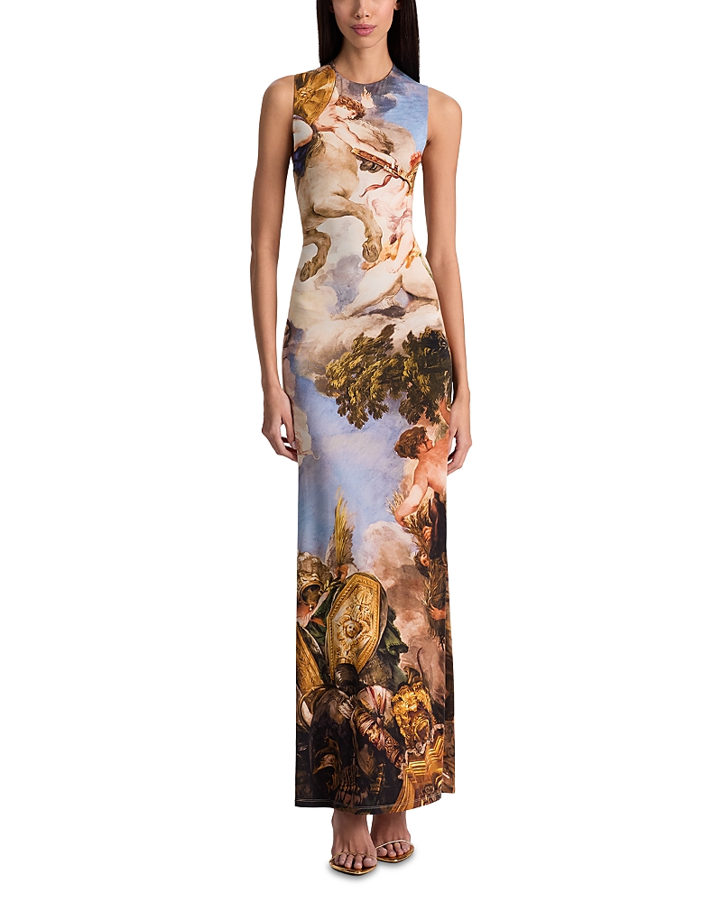 Alice and Olivia Delora Open Back Sleeveless Dress