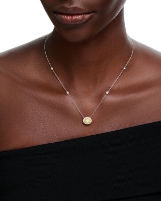 Luxe Collection Certified Lab Grown Diamond Pendant Necklace in 14K White & Yellow Gold, 2.23 tcw