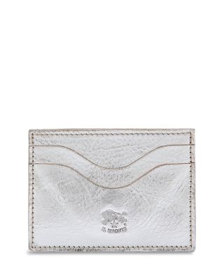 Salina Metallic Leather Card Case 