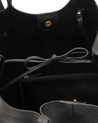 Nina Large Pleated Leather Tote