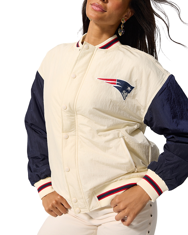 Terez New England Patriots Bomber Jacket In Blue
