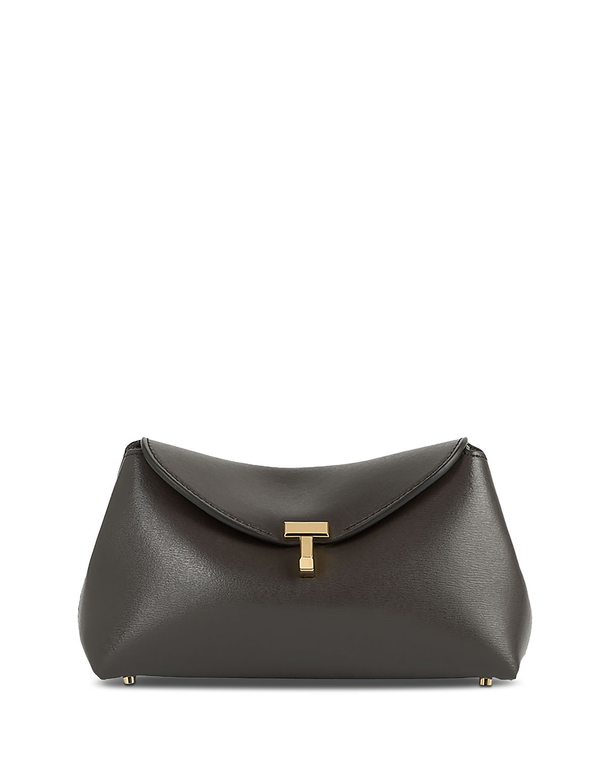 Toteme Mini T-Lock Leather Clutch