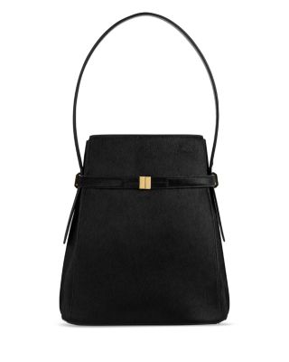 Belted Calf Hair Bucket Bag