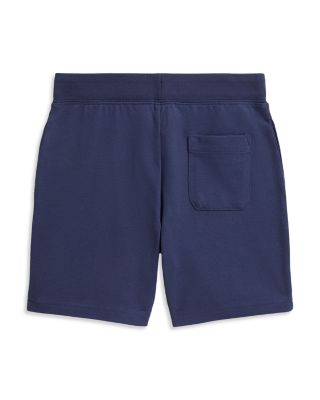 Big Fit Logo Fleece Hoodie & Cotton Jersey Short Set - Little Kid