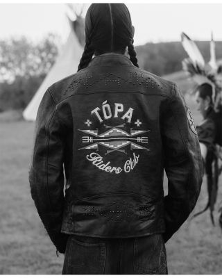 x TÓPA Unisex Star Winds Leather Jacket