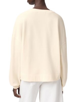 Lila Embossed Crewneck Sweatshirt