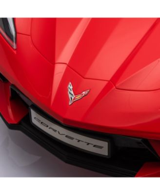  Corvette C8 Stingray 12V 1-Seater Ride on for Kids 3-8 - Ages 2-4