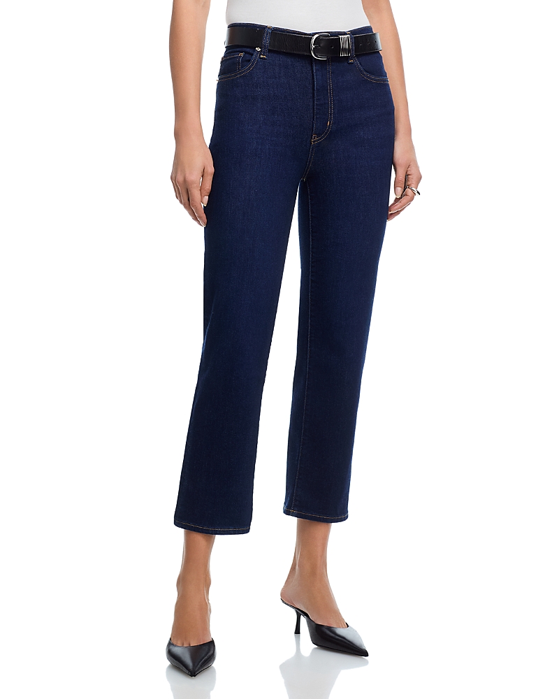 Frame Pixie Le Sleek High Rise Straight Leg Jeans in Femma