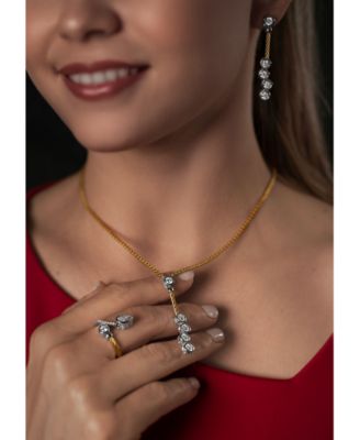 Day Diamonds Teardrop & Round Bypass Ring, 0.98ct Lab Grown Diamonds