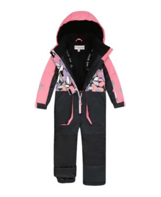  One-Piece Play Retro Flower Snowsuit - Big Kid