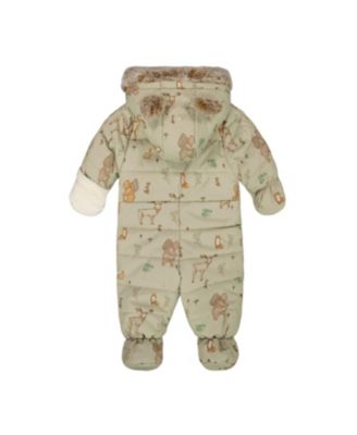 Boys' One-Piece Layette Snowsuit Designed for Car Seat - Baby