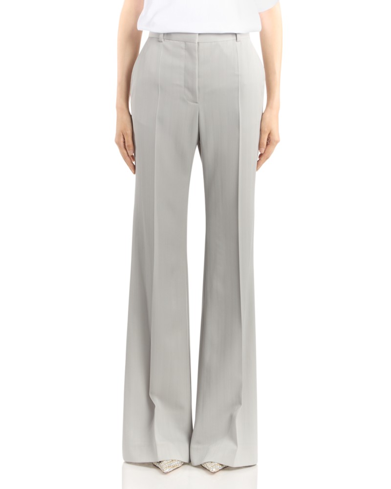 Stella McCartney Low Rise Bootcut Stripe Pants in Sage