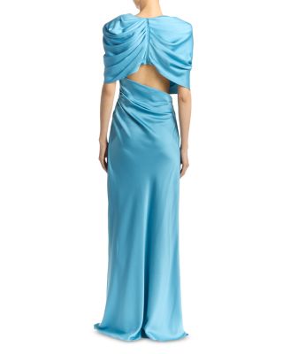 Draped Cape Gown 