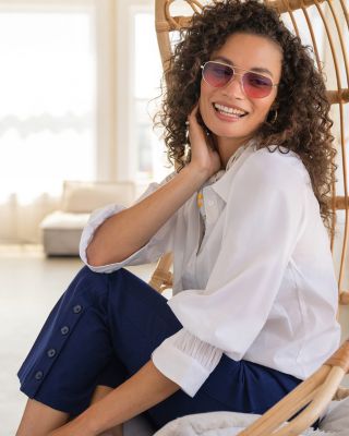 Collared Button Front Top