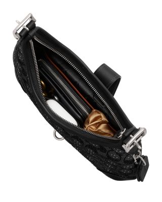 Hamptons Hobo Bag in Crystal Signature Jacquard 