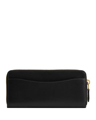 New York Slim Accordion Leather Zip Wallet