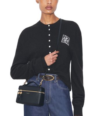 Slim Leather Top Handle Bag