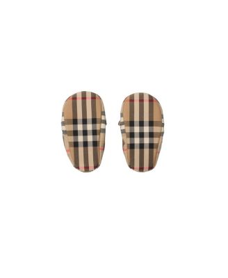 Unisex Thomas Bear Check Cotton Booties - Baby, Toddler