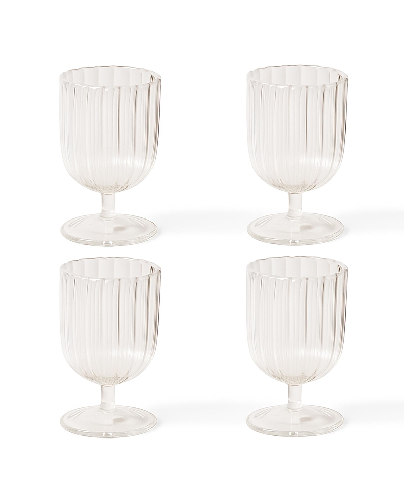 Fleck Kira Stemware Chalice - Set Of 4 In Transparent