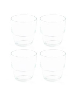 Stackable Glass Tumbler - Set of 4