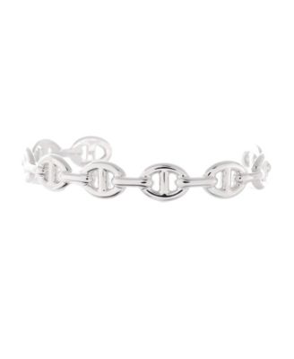 Medium Chaine d'Ancre Enchainee Cuff Bracelet Sterling Silver