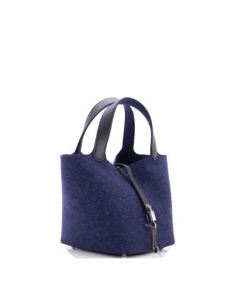 MM Picotin Lock Bag Felt with Leather