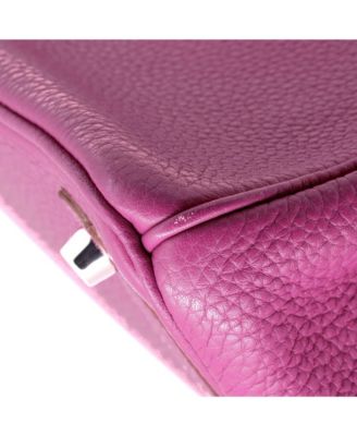 Birkin 30 Handbag Pink Clemence with Palladium Hardware