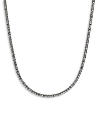 Men's Sterling Silver Icon Mini Link Necklace, 18"