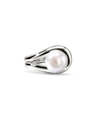 Sterling Silver Surf Cultured Freshwater Pearl Ring