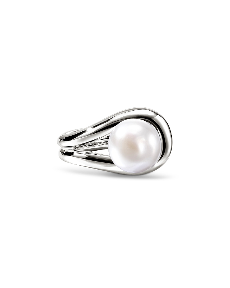 John Hardy Sterling Silver Surf Cultured Freshwater Pearl Ring