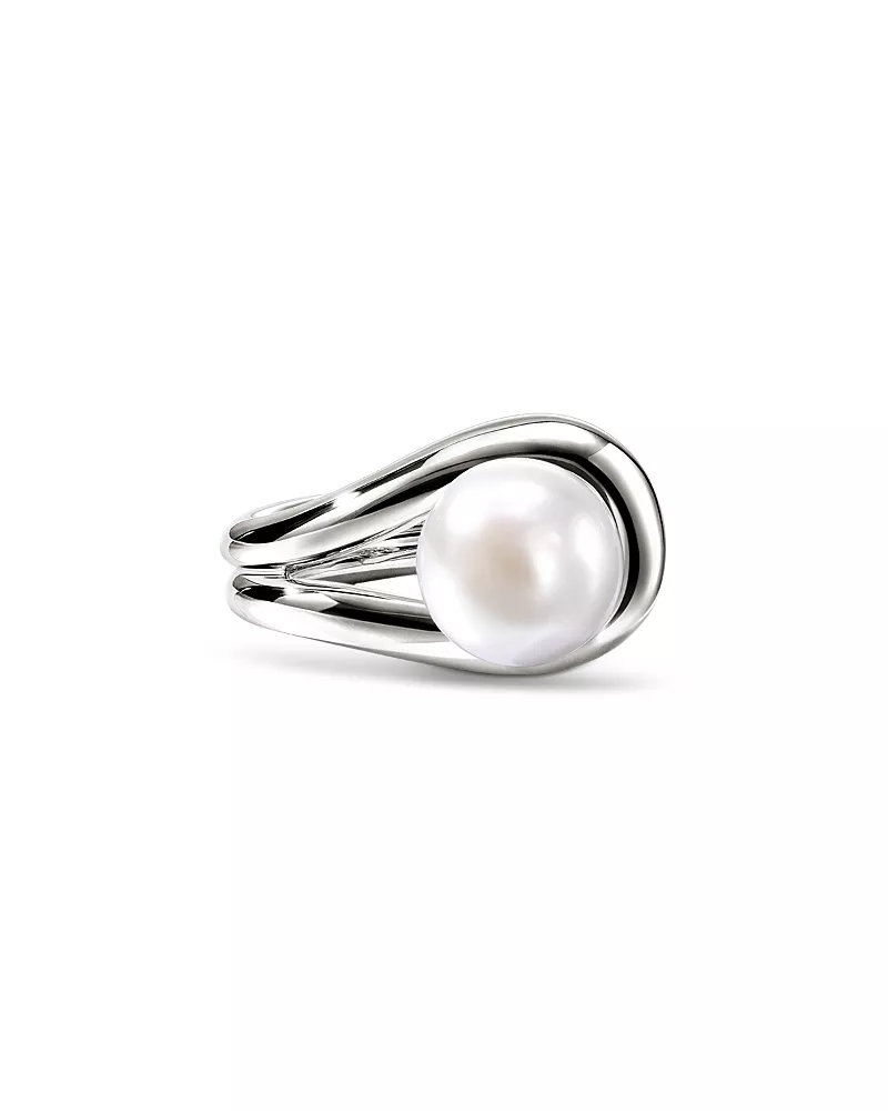 John Hardy Sterling Silver Surf Cultured Freshwater Pearl Ring
