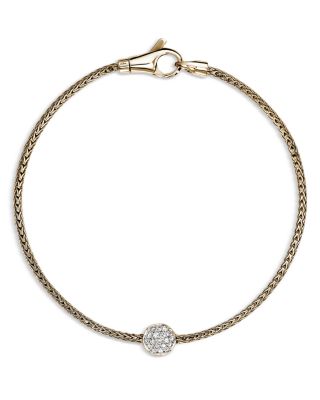 14K Yellow Gold JH Essentials Diamond Pav&eacute; Bracelet