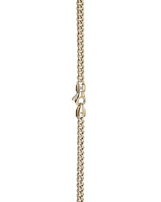 Men's 14K Yellow Gold Chain Curb Link Necklace, 20"