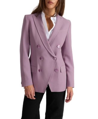 Paco Double-Breasted Six-Button Jacket in Wool Stretch