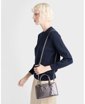 Galleria Patent Saffiano Leather Mini-Bag