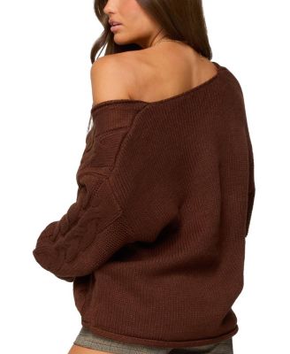 Inga Oversized Cable Knit Sweater