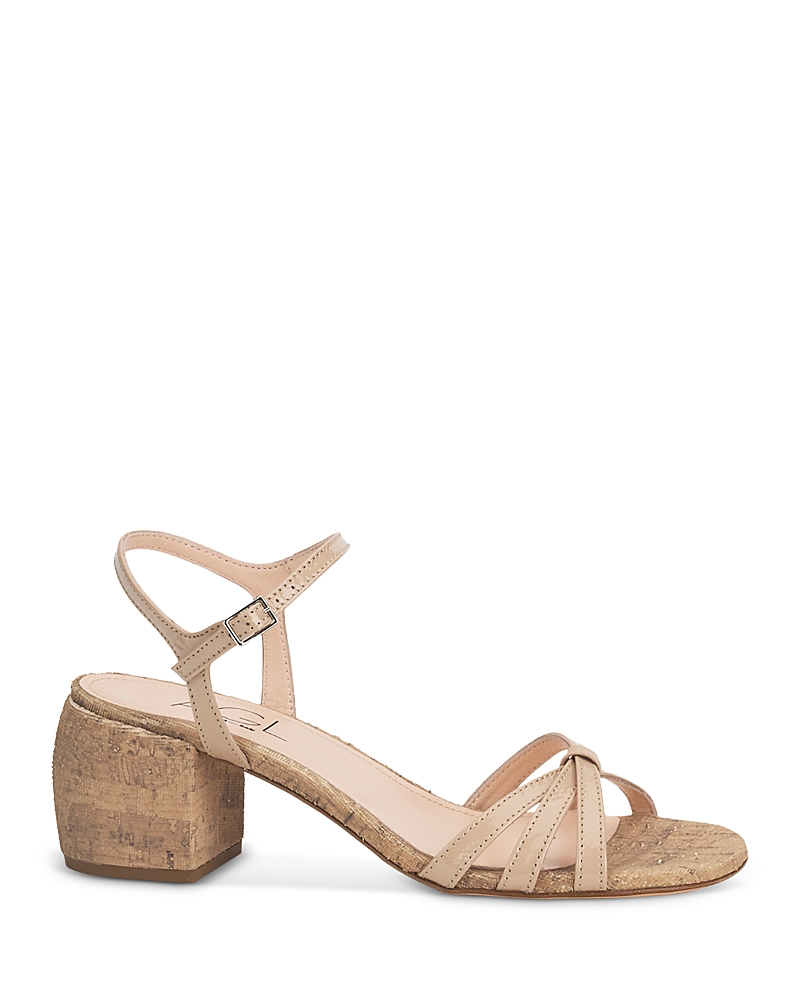 Agl Women's Patent Leather Block Heel Sandals