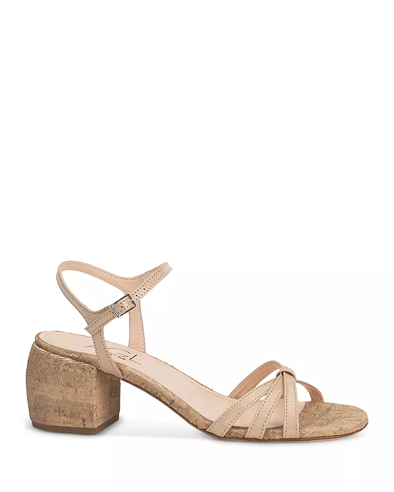 Agl Women's Patent Leather Block Heel Sandals