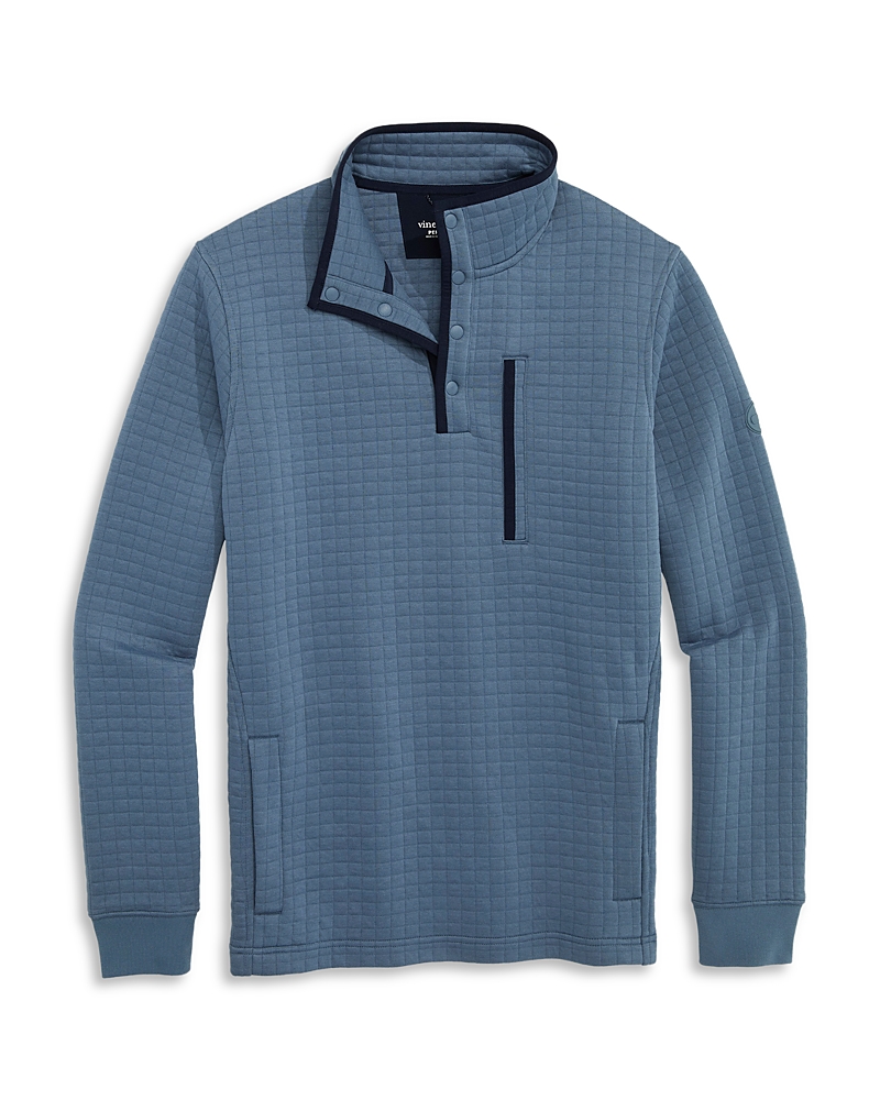 Vineyard Vines Men's Quilted Navigator Quarter Snap Sweatshirt