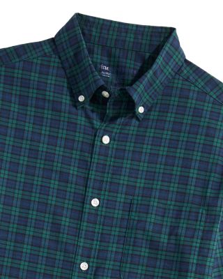 Pine Plaid Performance Cotton Shirt