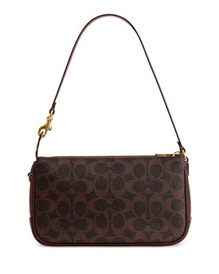 Plaza Mini Signature Canvas Shoulder Bag