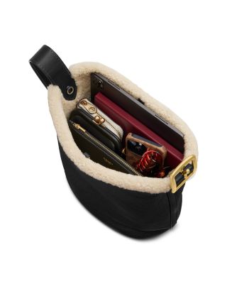 Bleeker Leather & Shearling Bucket Bag