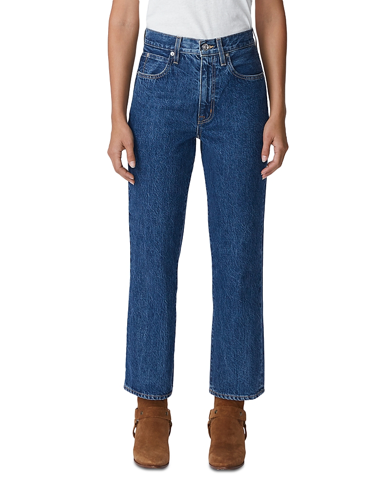 Slvrlake London Crop High Rise Straight Jeans