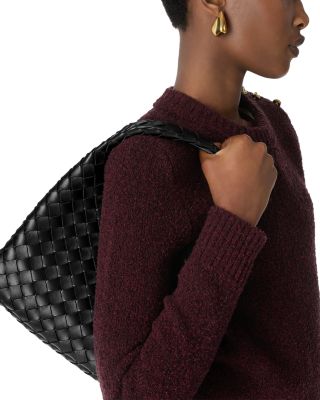 Campana Small Intrecciato Leather Shoulder Bag