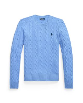 Cable Wool Cashmere Crewneck Sweater