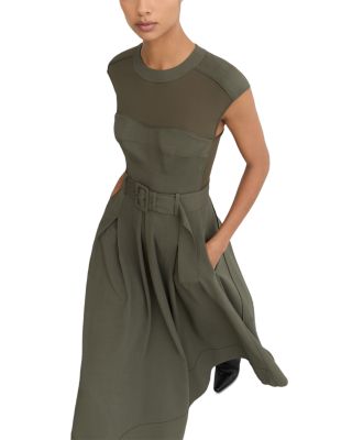 Ava Belted Midi Dress
