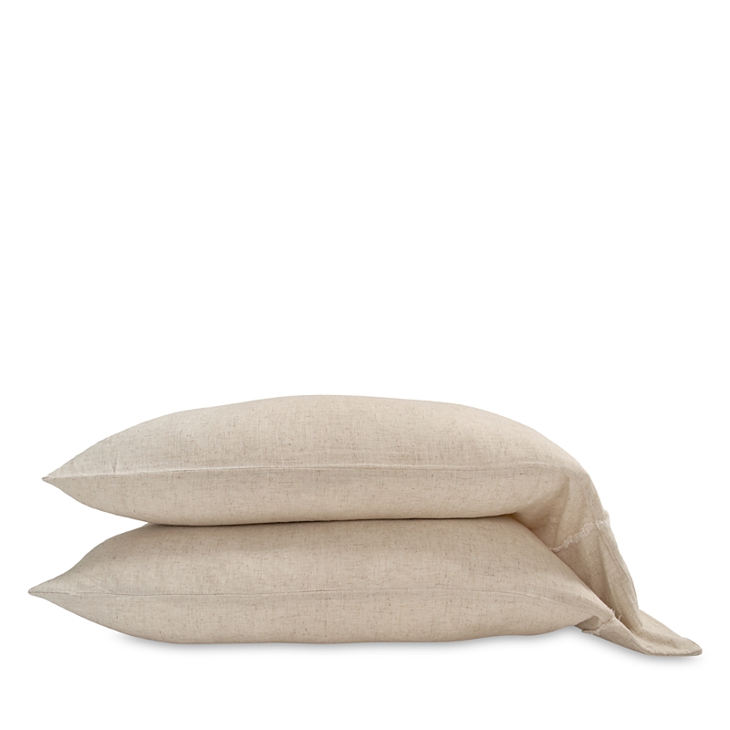 Pom Pom At Home Remi Linen Blend Frayed King Pillowcase, Set of 2