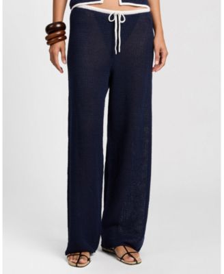 Linen Knit Drawstring Pant