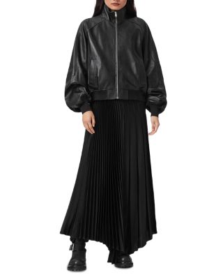 Felda Leather Bomber Jacket