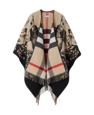  Reversible EKD Check Wool Cape